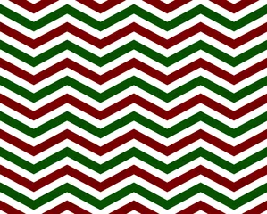 Photo sur Aluminium Zigzag Fond de motif en zigzag rouge et vert
