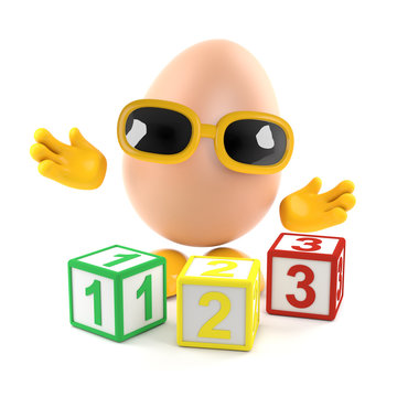 Egg is happy to teach maths