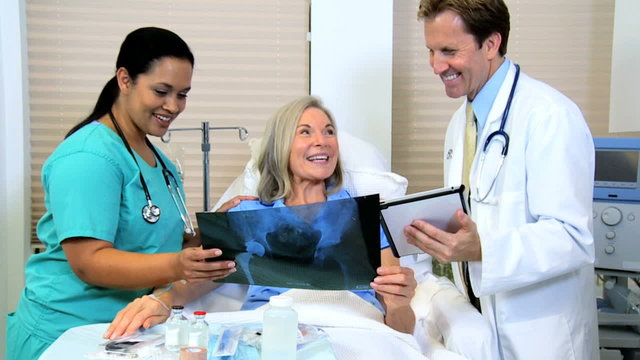 Radiology Staff Talking With Patient