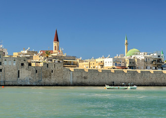 Old Acre walls from see