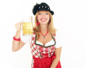 Hübsche Frau in Tracht