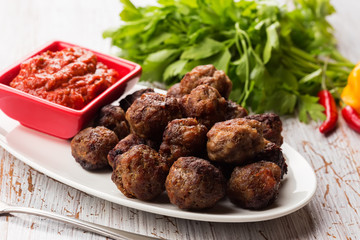 Meat balls with sauce