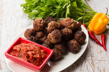 Meat balls with sauce