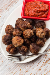 Meat balls with sauce