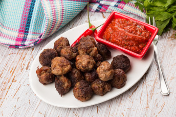 Meat balls with sauce