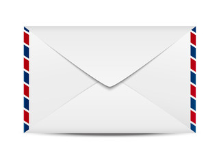 Envelope icon on white