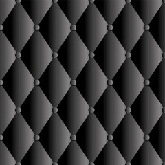 Obraz premium vector black leather upholstery background
