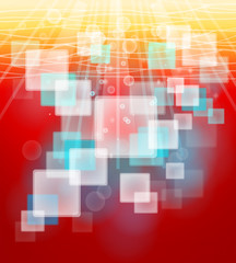 Colorful digital sqaure background in futuristic style