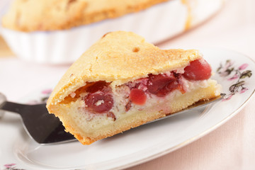 Basque cherry pie