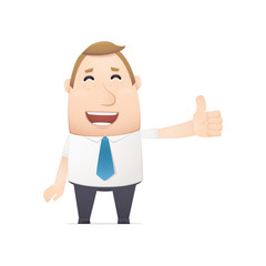 manager in various poses for use in advertising, presentations,