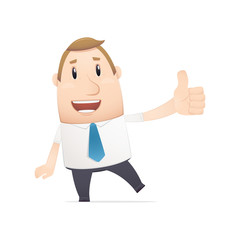 manager in various poses for use in advertising, presentations,