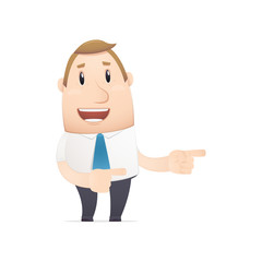 manager in various poses for use in advertising, presentations,