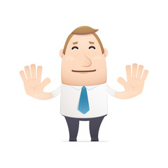 Fototapeta premium manager in various poses for use in advertising, presentations,