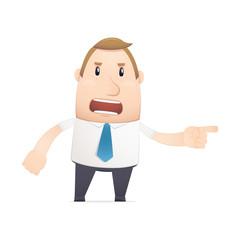 manager in various poses for use in advertising, presentations,