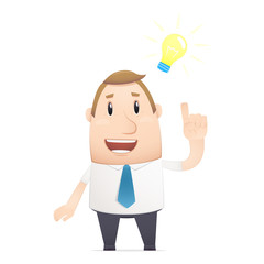 manager in various poses for use in advertising, presentations,