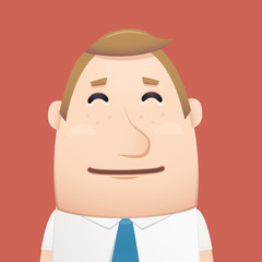 manager in various poses for use in advertising, presentations,