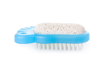Brush and pumice stone for foot care