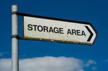 Fototapeta premium storage area sign