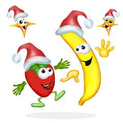 fragola e banana natalizi