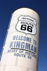 Papier Peint photo Lavable Route 66 Route 66 - Kingman (réservoir d& 39 eau)