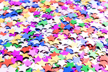 Background made with lots of colorful confettis.