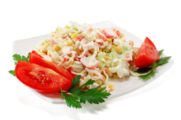 salad of crab meat