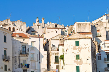 Panoramic view of Rodi Garganico. Puglia. Italy.