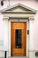 Detail of a door, Lisbon, Portugal