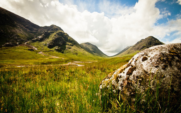 Mountain scenery in scotland