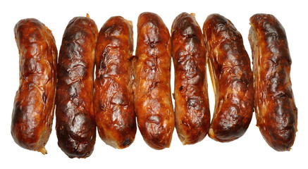 Row Of Cooked Sausages