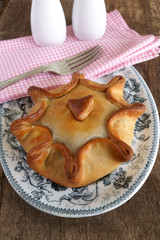 Traditional style meat pie