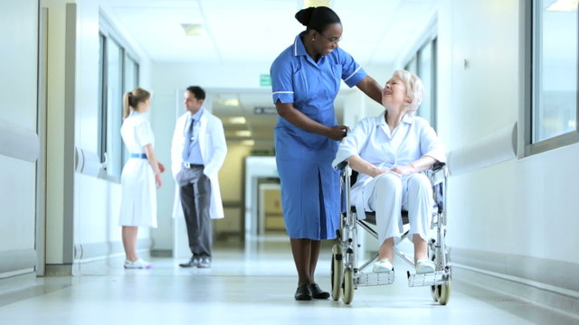 Staff Patient Busy Medical Care Facility