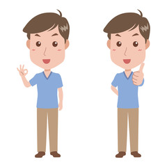男性/ポーズ