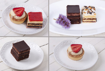 assorted cakes composition
