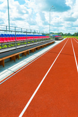 Running track at the stadium