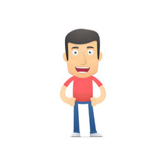 casual man in various poses for use in advertising,
