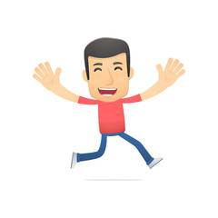 casual man in various poses for use in advertising,