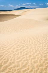 Fototapeta na wymiar Sand dunes and lake