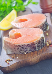 raw salmon