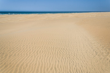 Fototapeta na wymiar Sand dunes and ocean