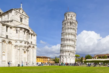Deurstickers De scheve toren Piazza Miracoli Pisa