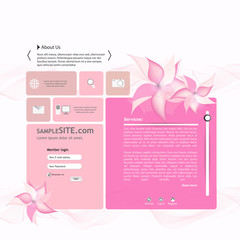 Pink Beauty style Website Design