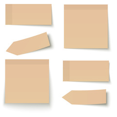 Sammlung - Klebenotiz braun