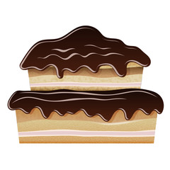 Illustration of birthday cake