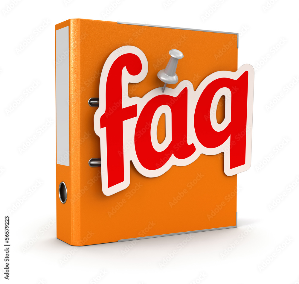 Poster document and faq (clipping path included)