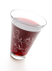 Glas Traubensaft