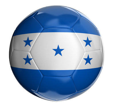 Soccer ball with Honduras flag