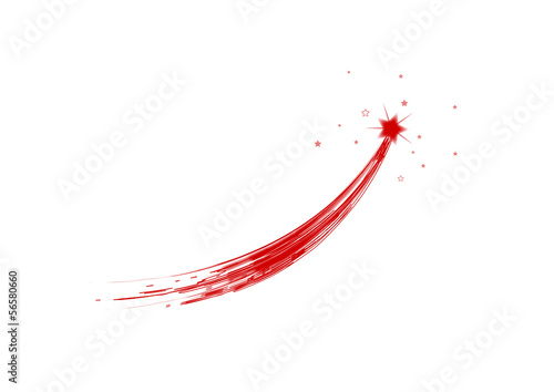 Etoile Filante Rouge Wall Mural Wallpaper Murals Wallsheaven Celianestudio