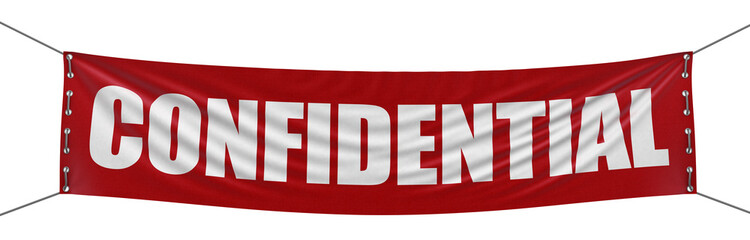 Confidential banner (clipping path included)