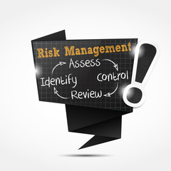 origami speech bubble : risk management